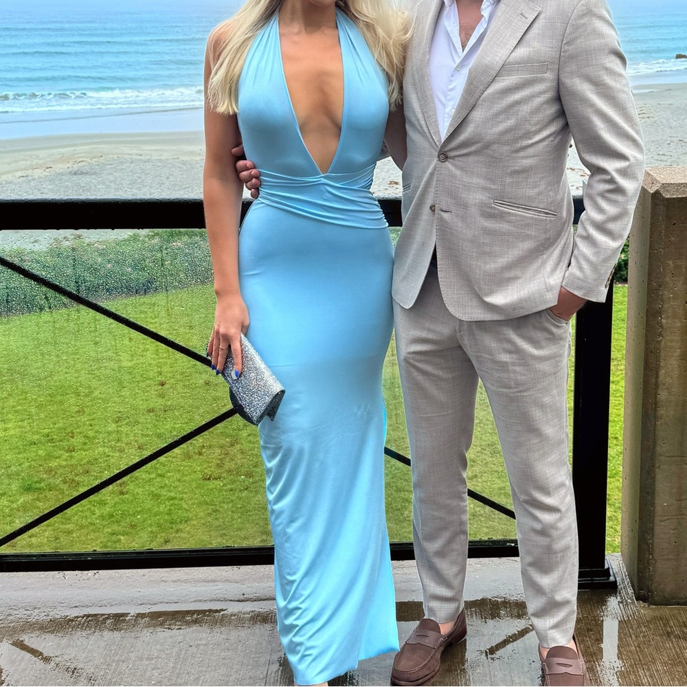 Baobab x Revolve Lola Blue Maxi Dress Size Small